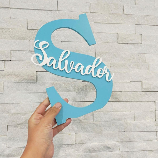 Personalised Letter Name Sign for Nursery & Kids Room