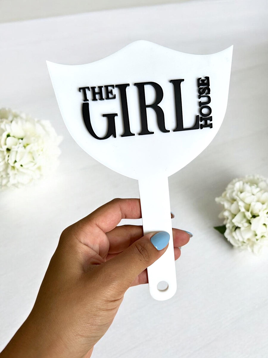 Custom 3D acrylic lash and brow mirror for salon decor