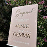 Acrylic Wedding Welcome Sign | 3D Event Decor