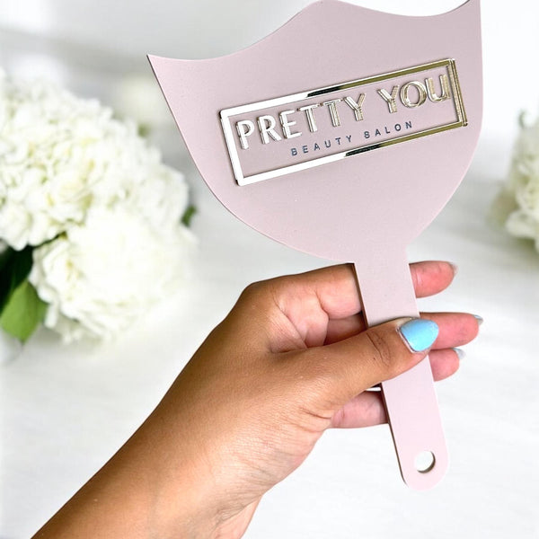 Custom 3D Acrylic Logo Lash Mirror for Beauty Pros