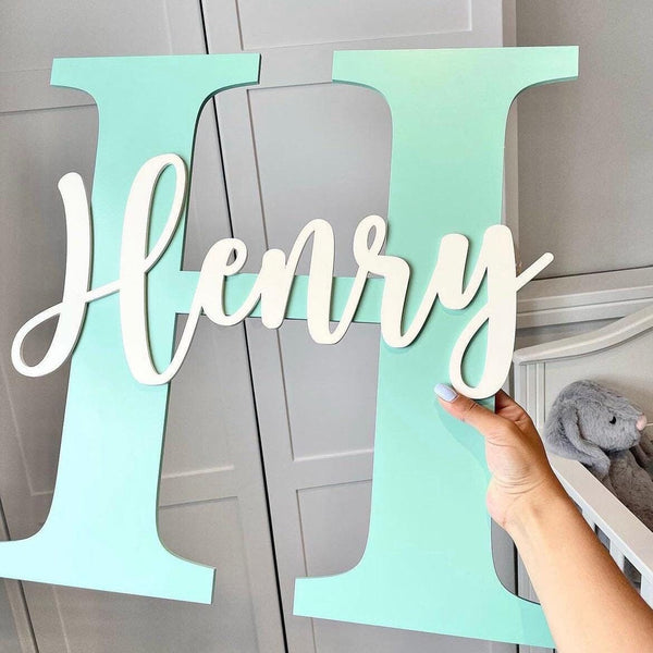 Personalised Giant Wall Initial for Nursery Decor