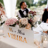 Personalised Mr and Mrs Sign - Custom Wedding Decor