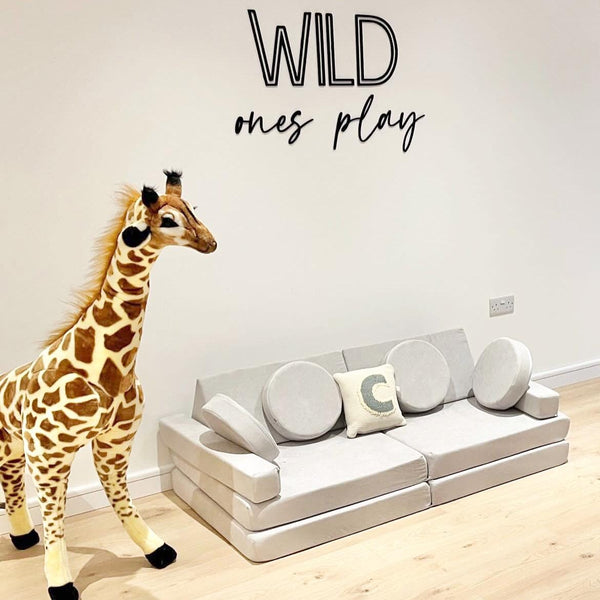 Where the Wild Ones Play Sign - Safari Wall Art