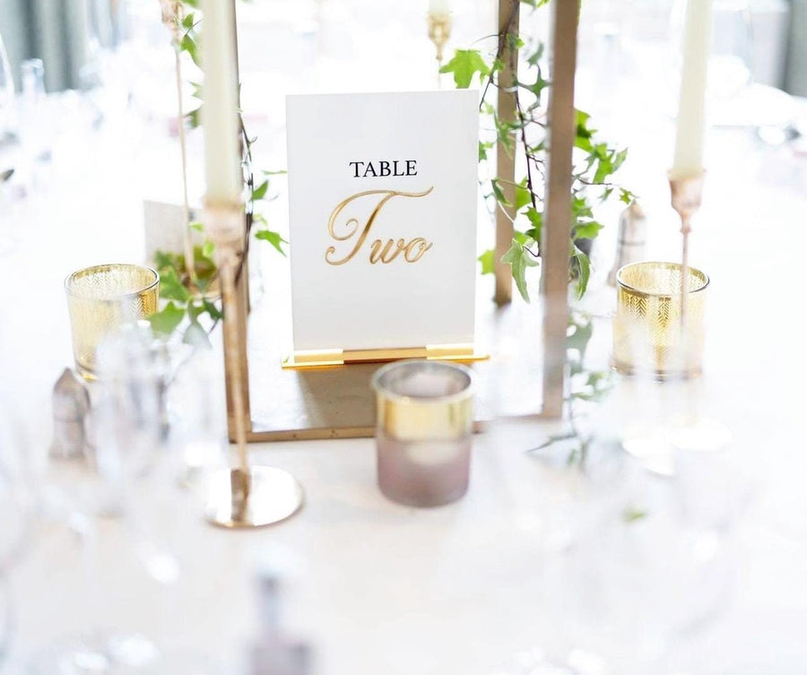 3D Acrylic Wedding Table Numbers, Personalised Table Numbers, Elegant Perspex Wedding Signs, Custom Reception Signage, Centrepiece Decor