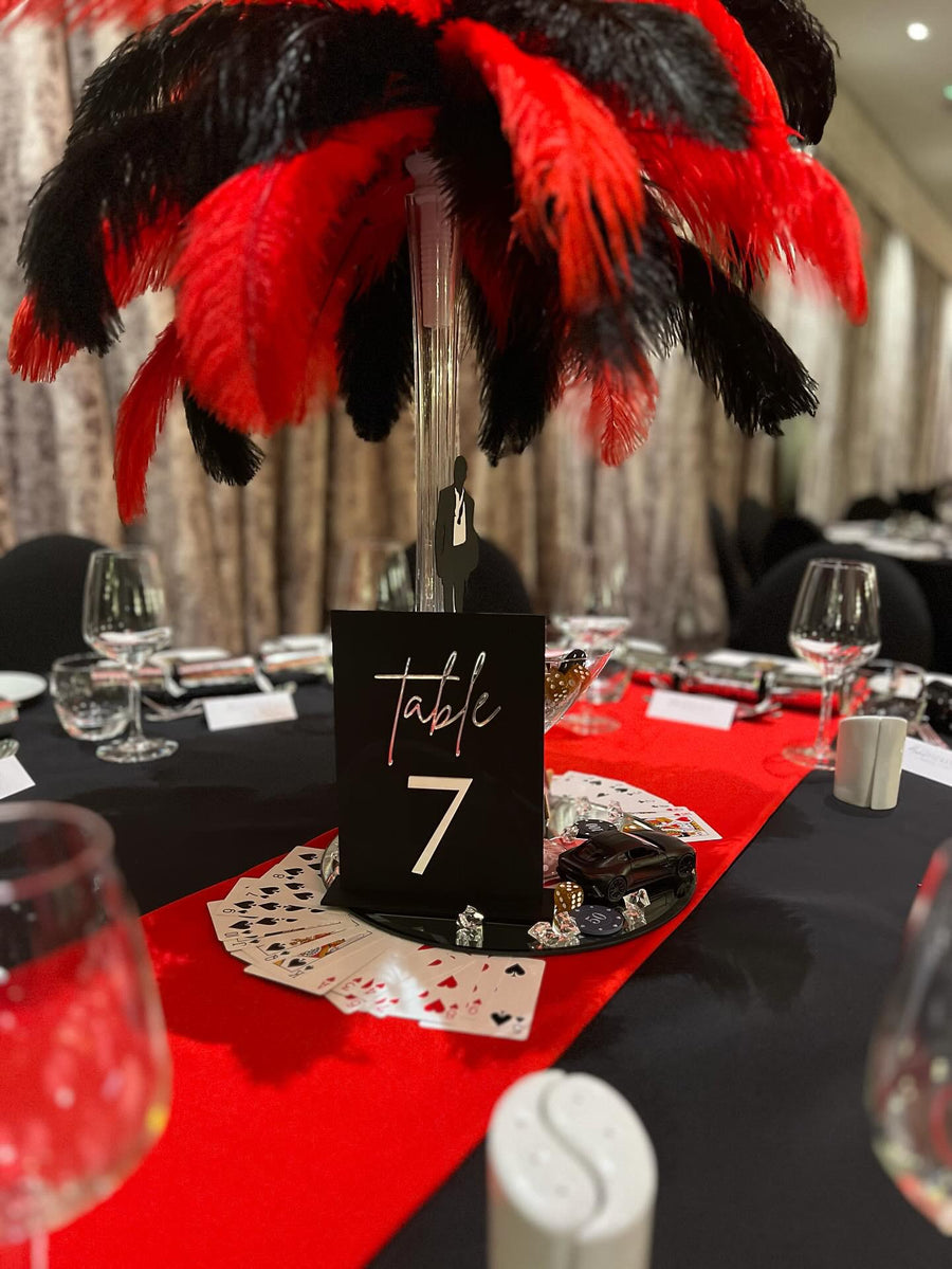 3D Acrylic Wedding Table Numbers, Personalised Table Numbers, Elegant Perspex Wedding Signs, Custom Reception Signage, Centrepiece Decor