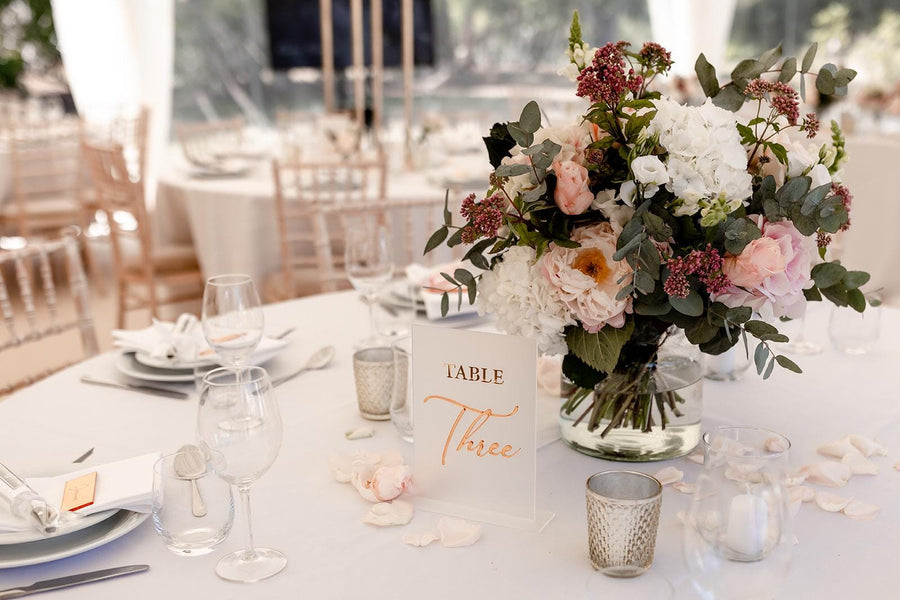 3D Acrylic Wedding Table Numbers, Personalised Table Numbers, Elegant Perspex Wedding Signs, Custom Reception Signage, Centrepiece Decor
