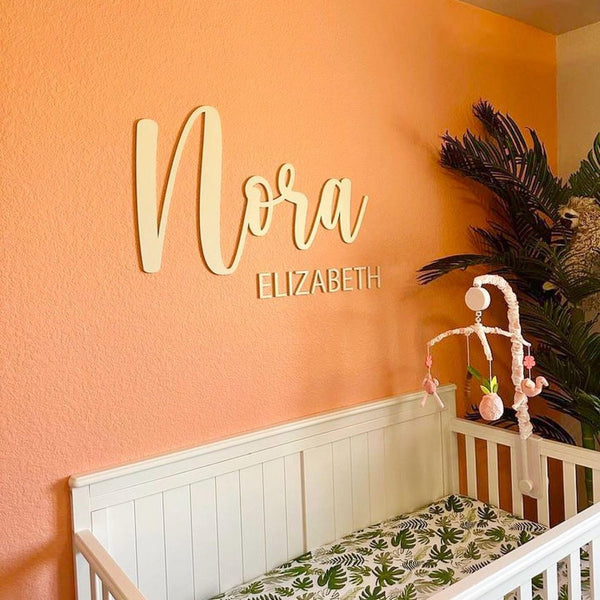 Personalized Wooden Name Sign for Nursery Decor
