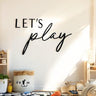 Let's Play Wall Sign for Kids Room Decoration
