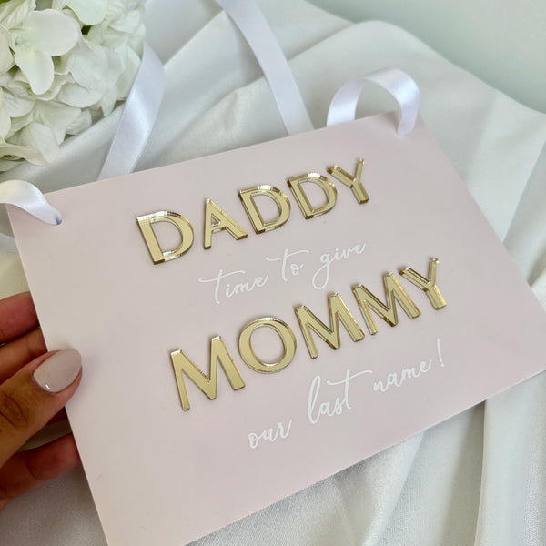 Personalized Page Boy Sign for Weddings 🎉