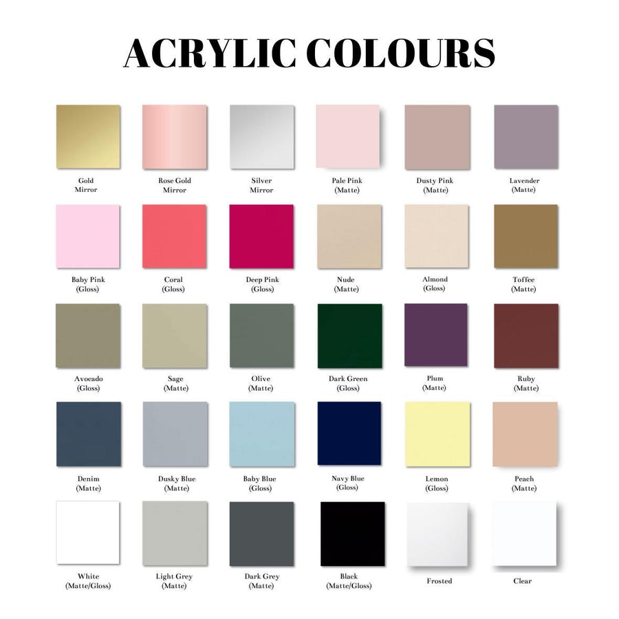 Multi Icon & QR Code acrylic sign, clear tabletop design for social media marketing