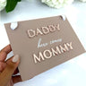 Personalised Acrylic Page Boy Sign for Weddings