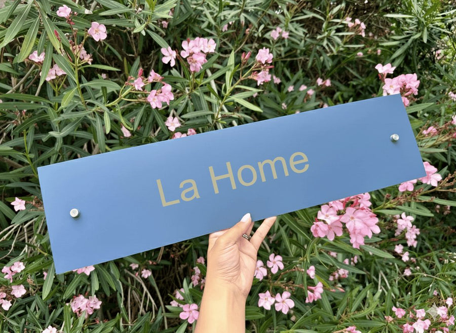 Custom House Name Sign - Personalised Acrylic Signs