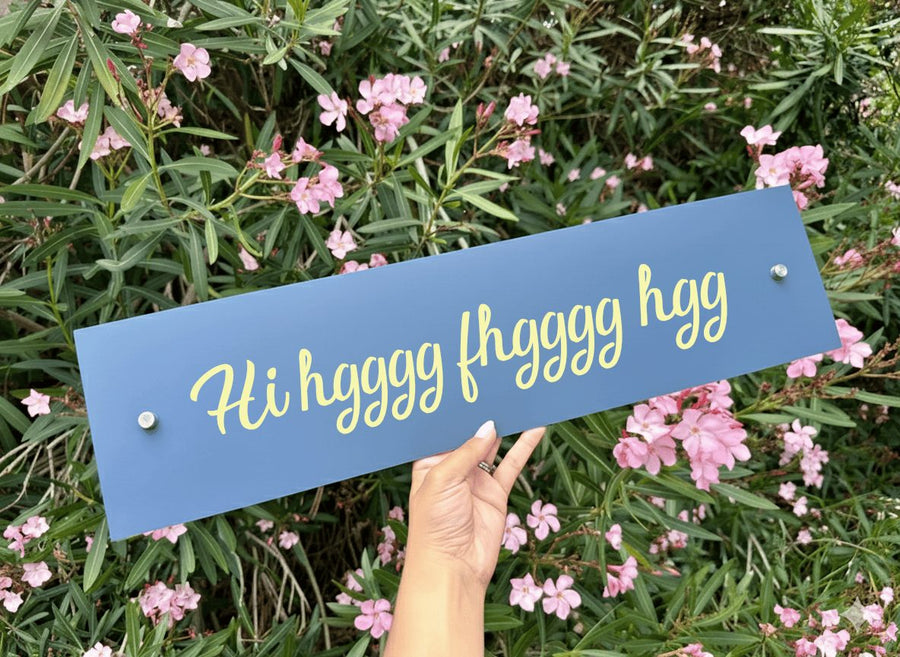 Custom House Name Sign - Personalised Acrylic Signs