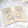 Wooden Santa Footprints Stencil for Christmas Fun
