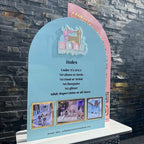 Acrylic Play Rules Sign, Soft Play Rules, Bouncy Castle Safety Board, Double Arch Acrylic Business Sign with Photos, Kids Party Rentals