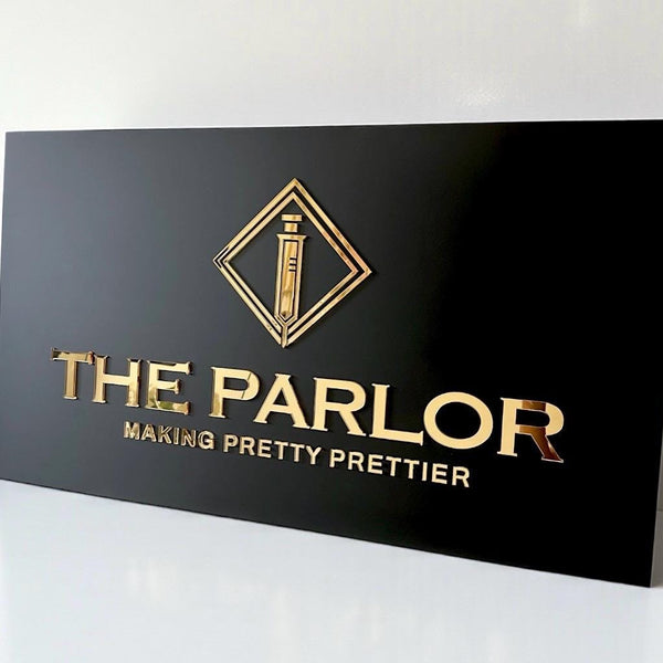 Custom Acrylic Business Logo Sign for Salons