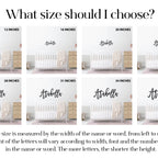 Custom nursery name sign, wooden wall plaque, personalized children's room decor