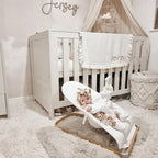 Custom nursery name sign, wooden wall plaque with pastel colors for kids room