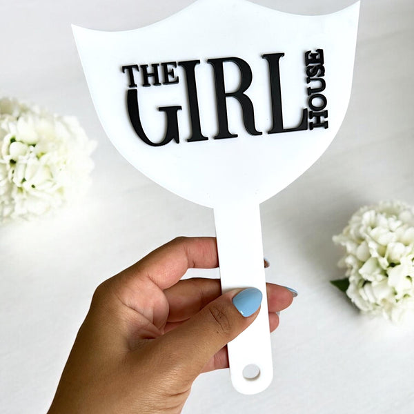 Custom 3D acrylic lash and brow mirror for salon decor