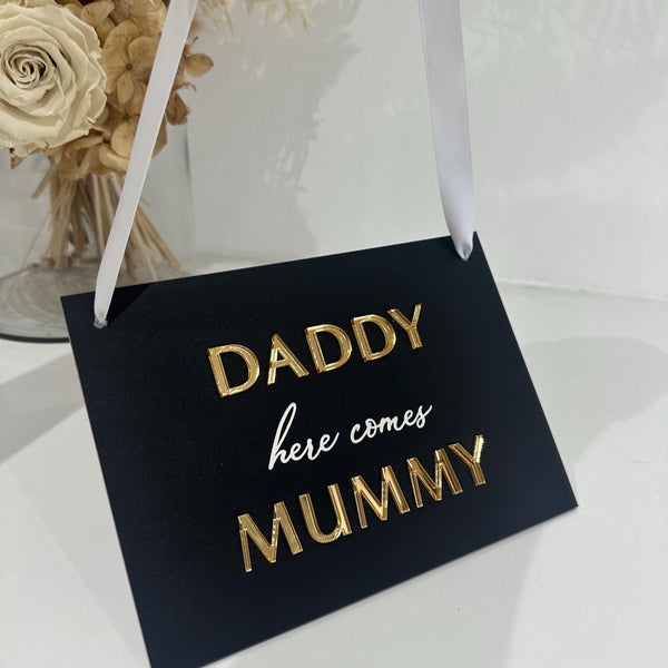 Personalised Acrylic Page Boy Sign for Weddings