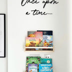Once Upon a Time wooden nursery plaque for reading corner decor