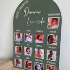 Acrylic Baby Milestone Board for 1st Birthday and Monthly Celebrations, One Year of Baby, Milestone Board, My First Year Sign, 1st Bday Gift