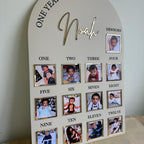 Acrylic Baby Milestone Board for 1st Birthday and Monthly Celebrations, One Year of Baby, Milestone Board, My First Year Sign, 1st Bday Gift