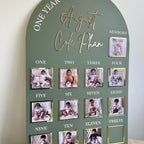 Acrylic Baby Milestone Board for 1st Birthday and Monthly Celebrations, One Year of Baby, Milestone Board, My First Year Sign, 1st Bday Gift