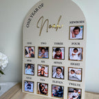 Acrylic Baby Milestone Board for 1st Birthday and Monthly Celebrations, One Year of Baby, Milestone Board, My First Year Sign, 1st Bday Gift