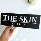 Modern 3D acrylic salon sign with stand offs, clear Perspex material
