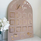 Custom first birthday photo board in bumblebee theme design
