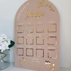 Custom First Birthday Photo Board in bumblebee theme for milestone photos