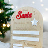 Christmas Wish List Board with Pen | Custom Santa Sign