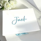 Luxury personalised gift box with custom engraving, ideal for bridesmaid proposals.