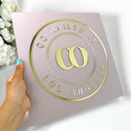 Custom 3D acrylic logo sign in modern square shape for salon or office