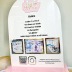Acrylic Play Rules Sign for soft play areas with colorful safety graphics
