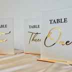 3D Acrylic Wedding Table Numbers, Personalised Table Numbers, Elegant Perspex Wedding Signs, Custom Reception Signage, Centrepiece Decor