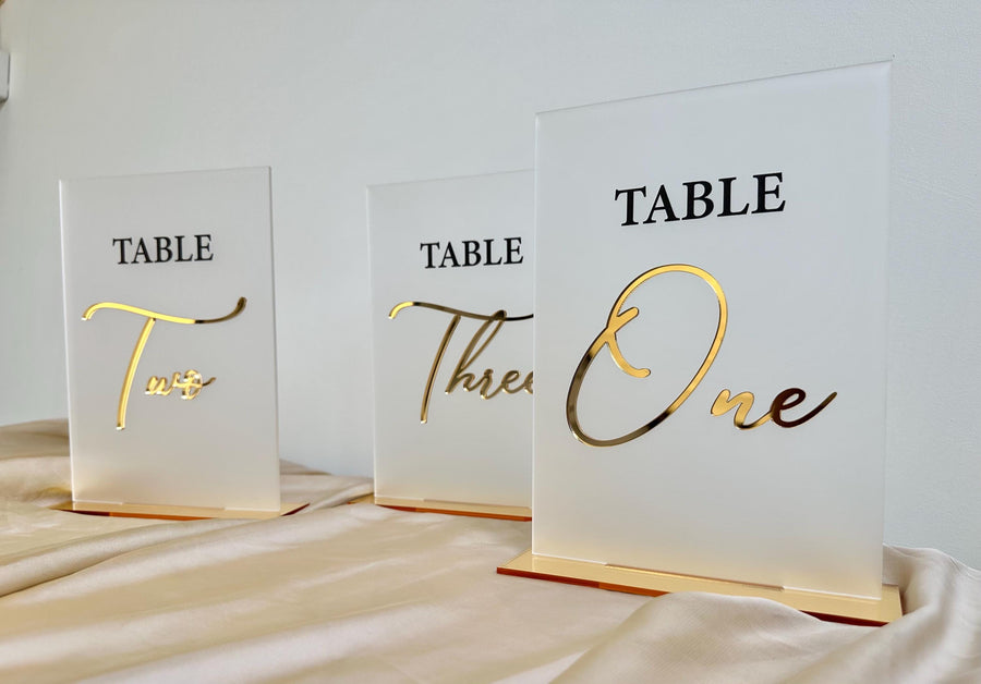 3D Acrylic Wedding Table Numbers, Personalised Table Numbers, Elegant Perspex Wedding Signs, Custom Reception Signage, Centrepiece Decor