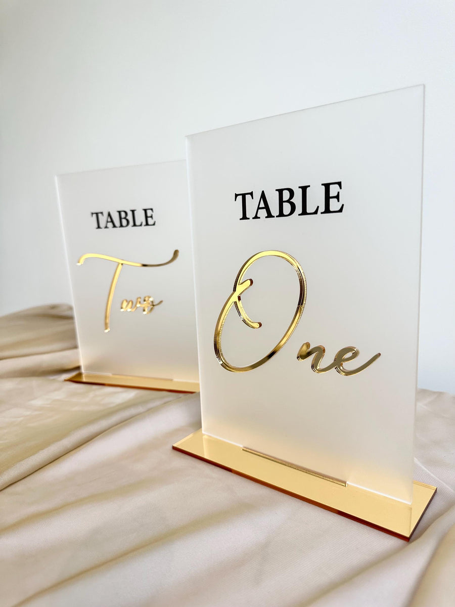 3D Acrylic Wedding Table Numbers, Personalised Table Numbers, Elegant Perspex Wedding Signs, Custom Reception Signage, Centrepiece Decor