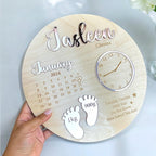 Custom baby keepsake plaque, wooden sign with birth announcement details