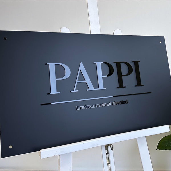Minimalist Business Logo Sign for Office & Reception