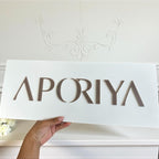 3D acrylic rectangle logo business sign for hotel or restaurant