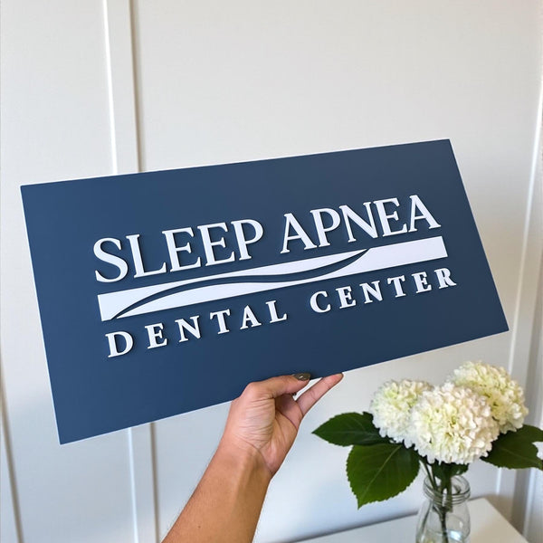 Modern acrylic clinic room signage for personalized business branding