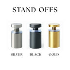 Custom 3D acrylic toilet sign in modern design with stand offs