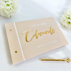 Personalised acrylic guestbook and pen duo, modern wedding decor, luxury 3D design