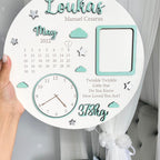 Baby Photo Keepsake Gift, Baby Birth Announcement, New Baby Gift, Personalised Baby Frame, Birth Announcement Plaque, Baby Announcement Sign