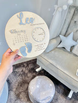 New Baby Keepsake Gift, Baby Birth Announcement, New Baby Gift, Personalised Baby Plaque, Birth Announcement Plaque, Baby Announcement Sign