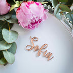 Personalised Wedding Name Places, Wedding Favour Name Cards, Laser Cut Placement Cards, Mirrored Place Name, Luxury Wedding Decor