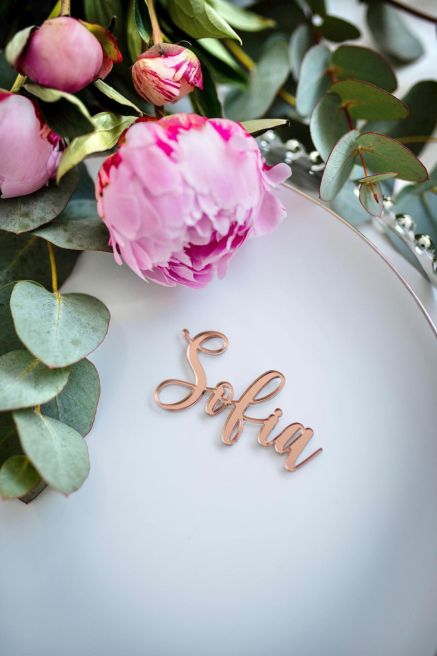 Personalised Wedding Name Places, Wedding Favour Name Cards, Laser Cut Placement Cards, Mirrored Place Name, Luxury Wedding Decor
