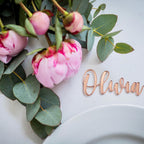 Personalised Wedding Name Places, Wedding Favour Name Cards, Laser Cut Placement Cards, Mirrored Place Name, Luxury Wedding Decor